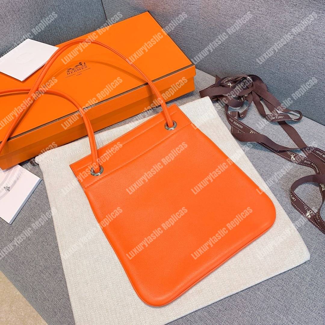 H**mes aline mini bag swift orange
