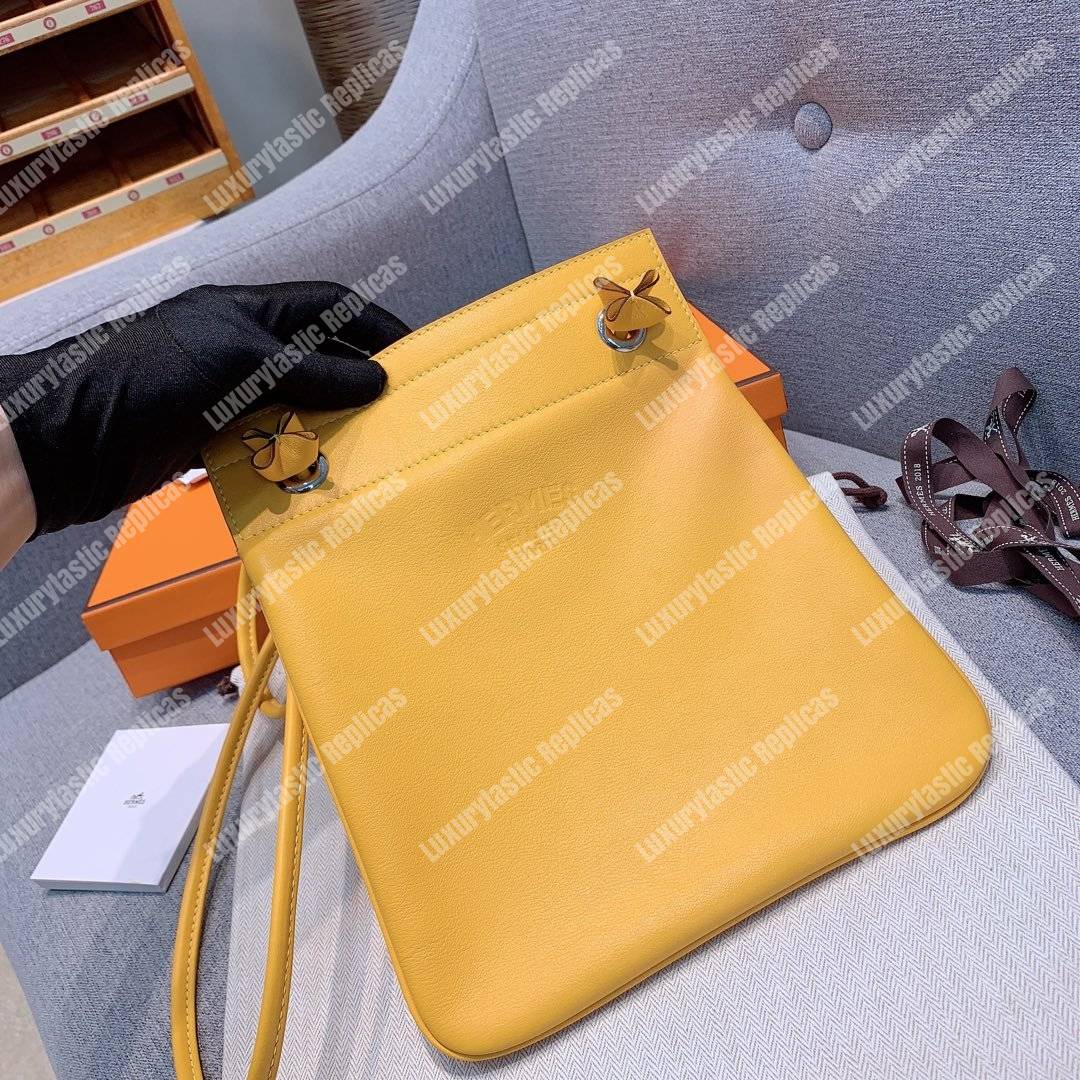 H**mes aline mini bag swift yellow soleil