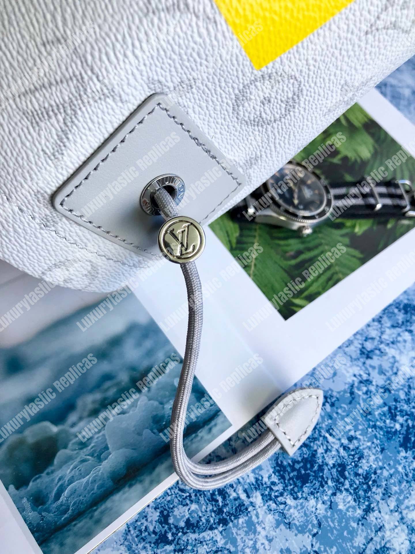 LV Chalk Nano Bag Monogram White