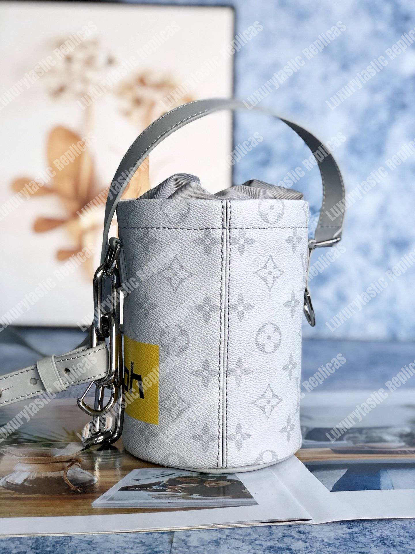 LV Chalk Nano Bag Monogram White