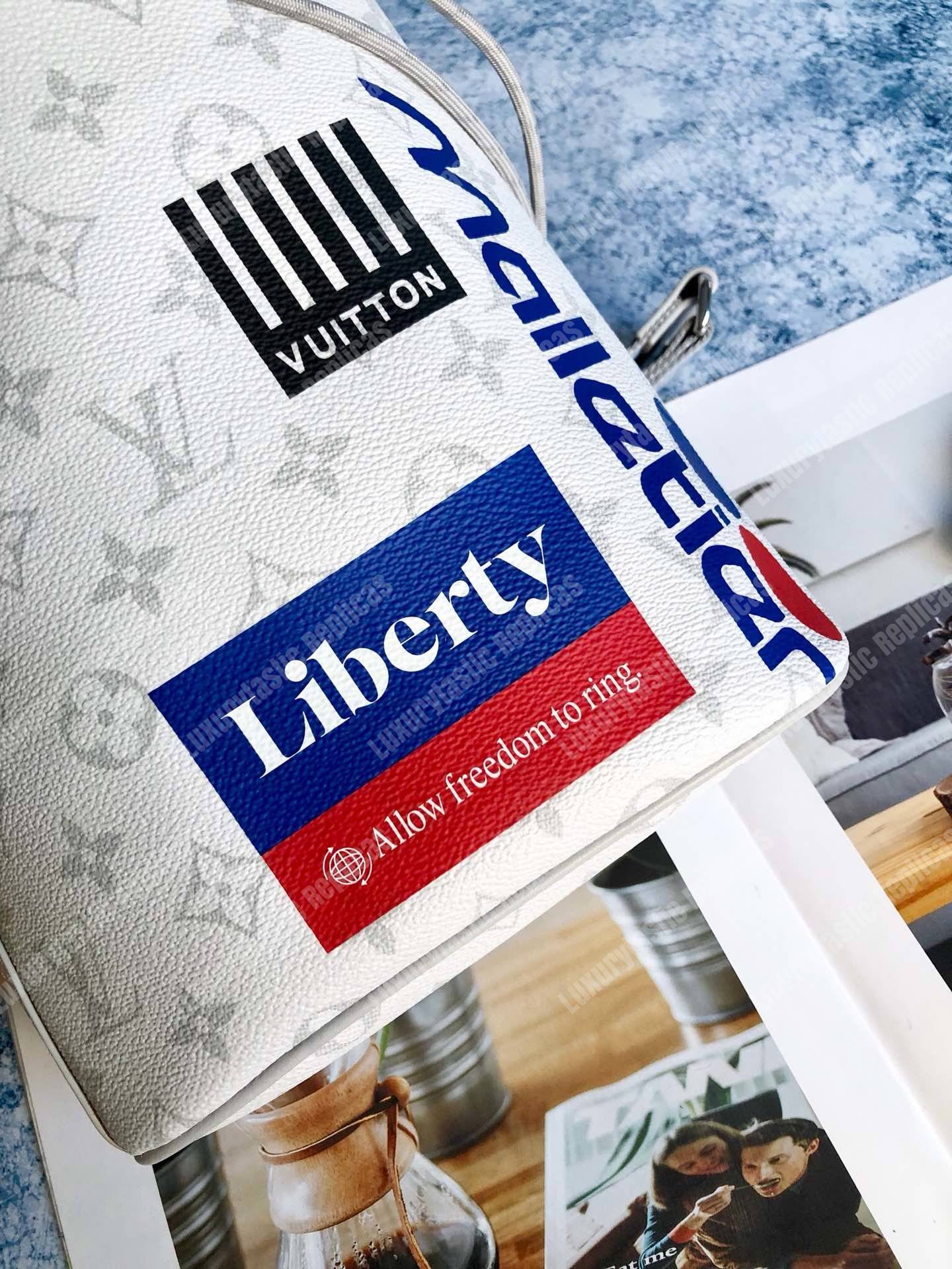 LV Chalk Sling Bag Monogram White Canvas