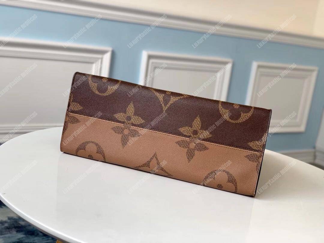 LV Onthego Monogram Canvas & Monogram Reverse Canvas GM