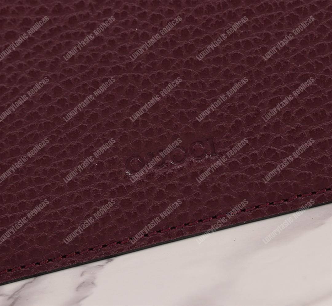 G*u*i dionysus leather mini bag burgundy