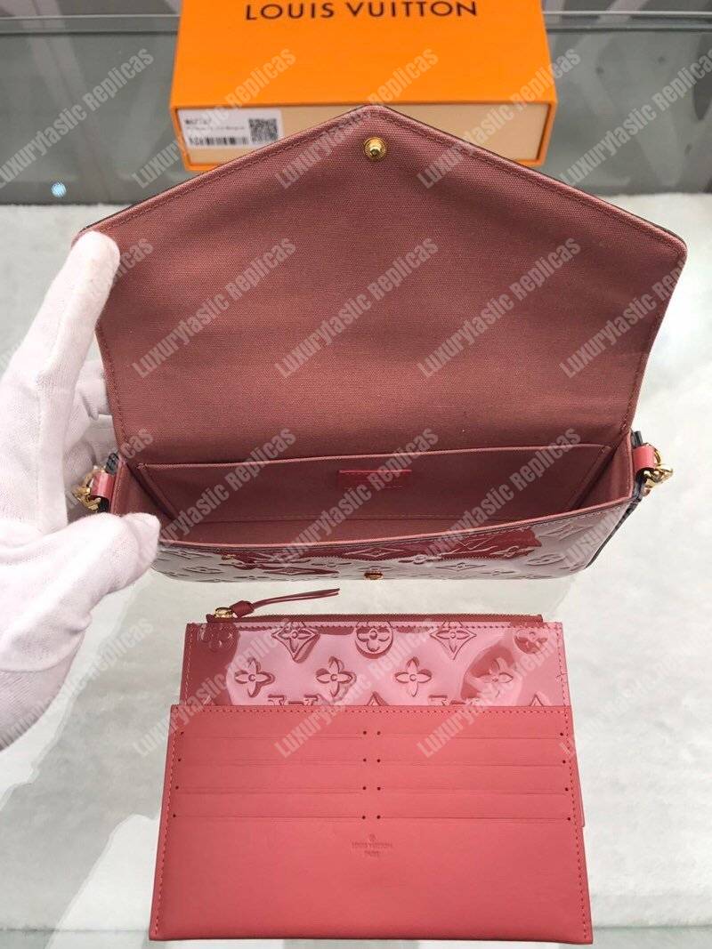 LV Pochette Felicie Monogram Puppy Face
