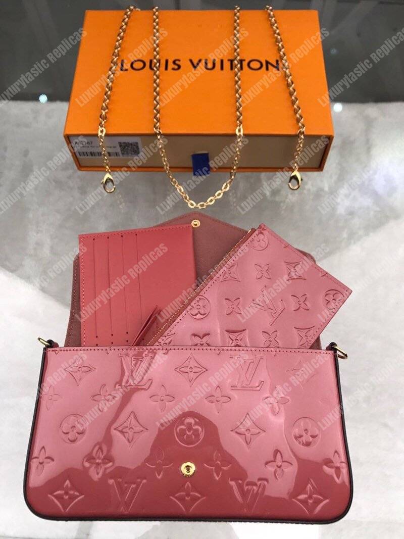 LV Pochette Felicie Monogram Puppy Face