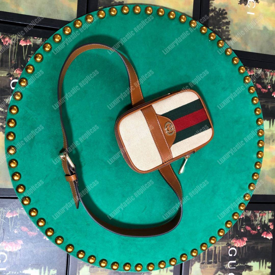 G*u*i vintage canvas belted iphone case