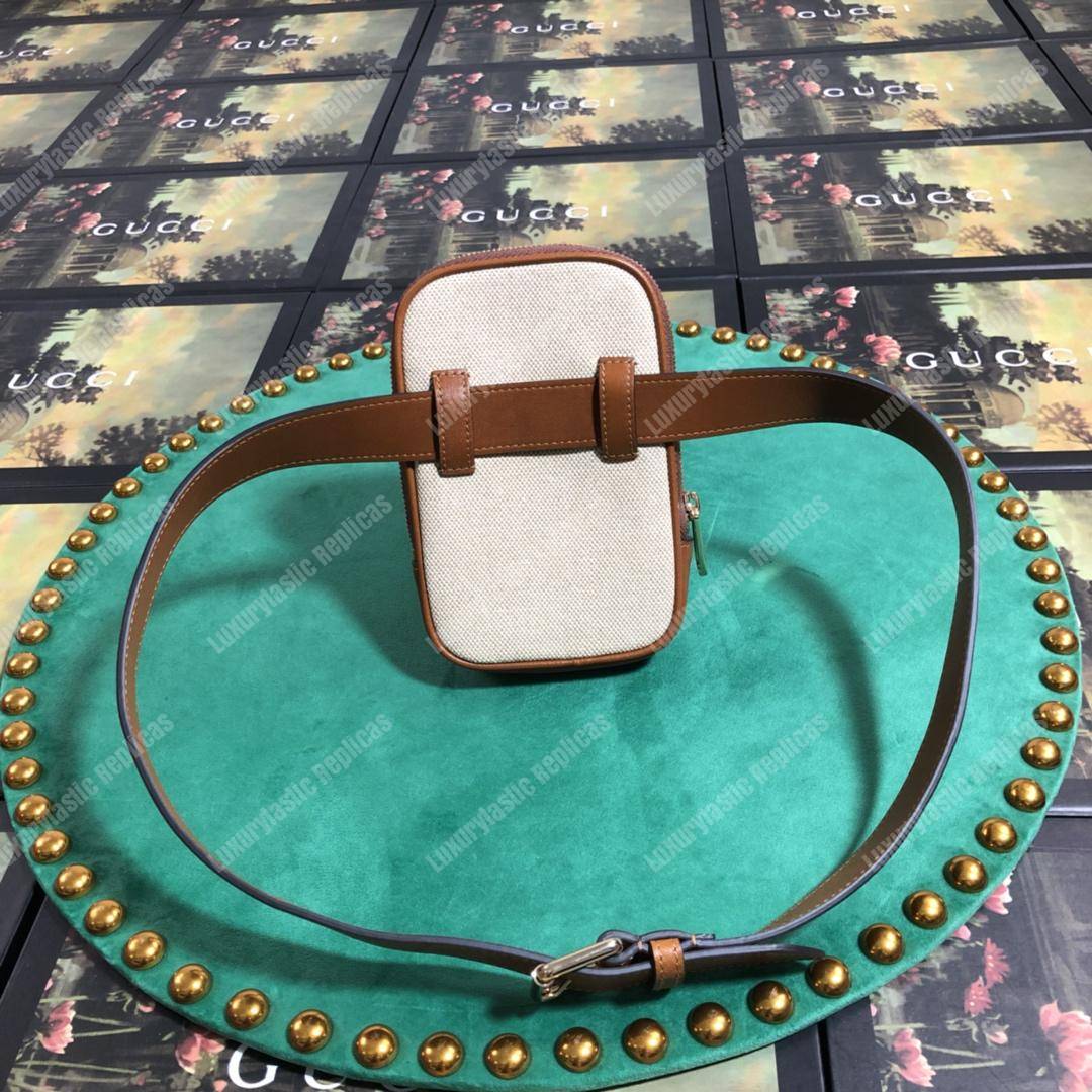 G*u*i vintage canvas belted iphone case