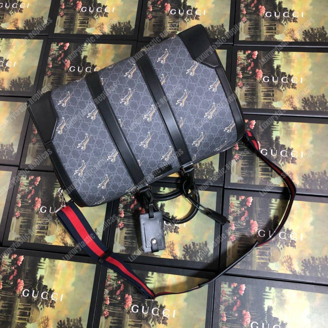 G*u*i bestiary carry-on duffle with tigers