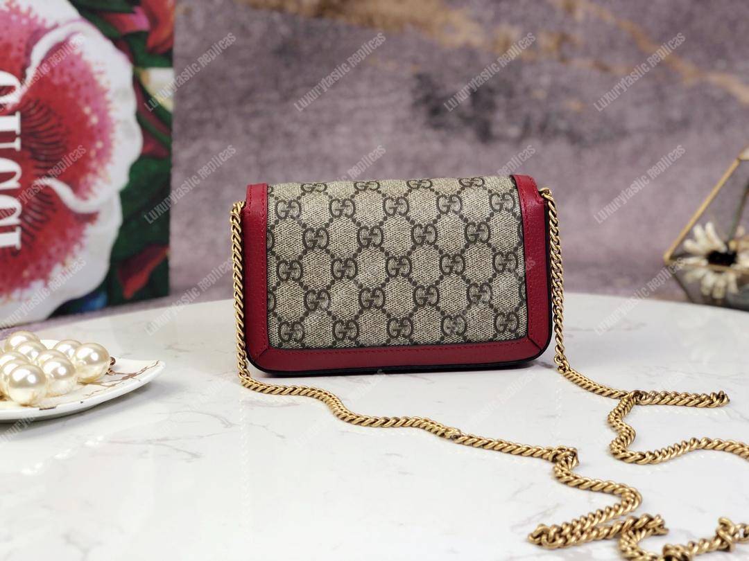 G*u*i gg sup*e canvas super mini bag red