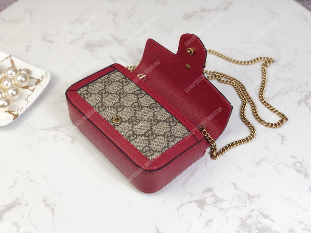 G*u*i gg sup*e canvas super mini bag red