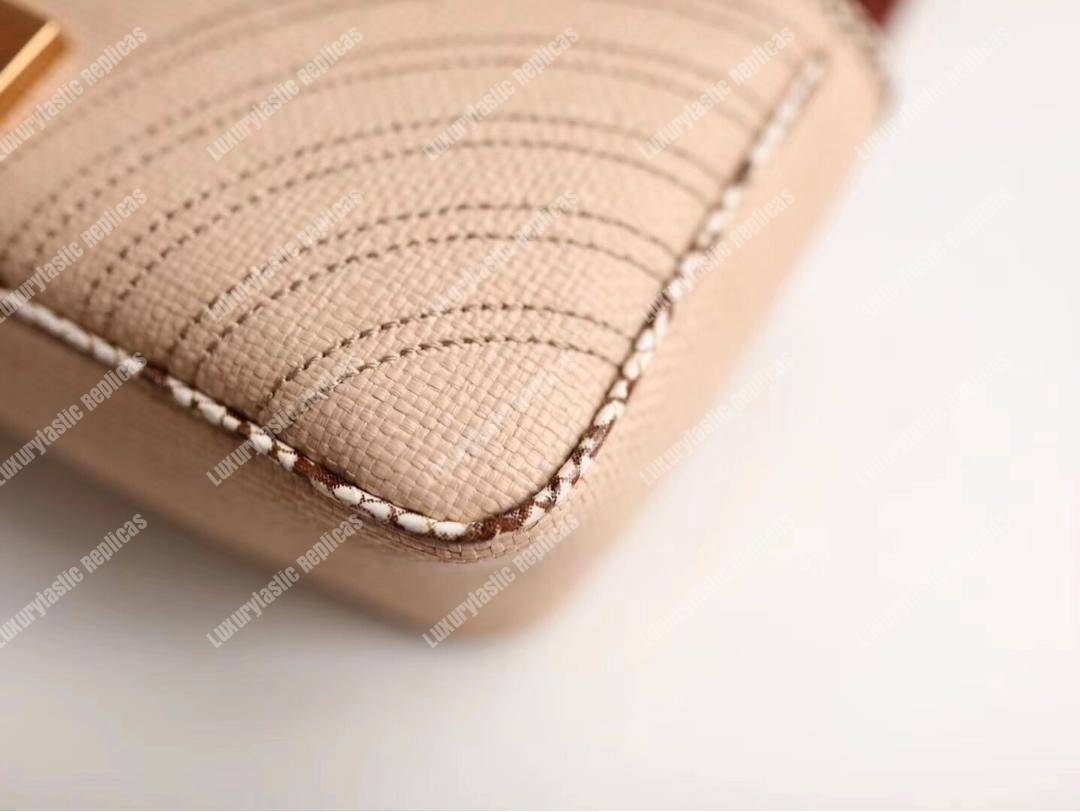 G*u*i gg marmont raffia small shoulder bag cream snakeskin trim