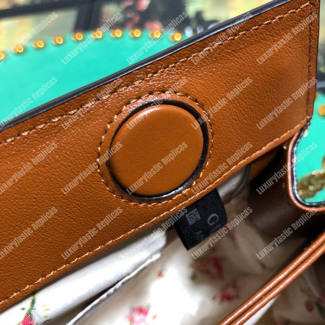 G*u*i online exclusive ophidia straw small shoulder bag cream & brown snakeskin trim