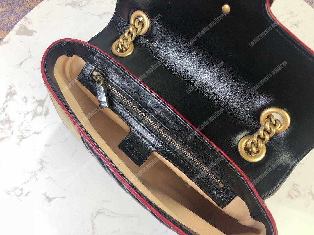 G*u*i gg marmont small shoulder bag beige black