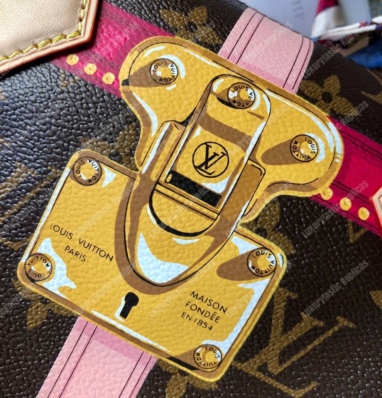 LV Speedy Bandouliere 30 Monogram Tromp L’oeil Screen