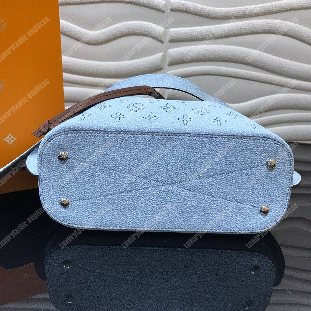 LV Girolata Handbag Mahina Bleu Horizon Pumpkin