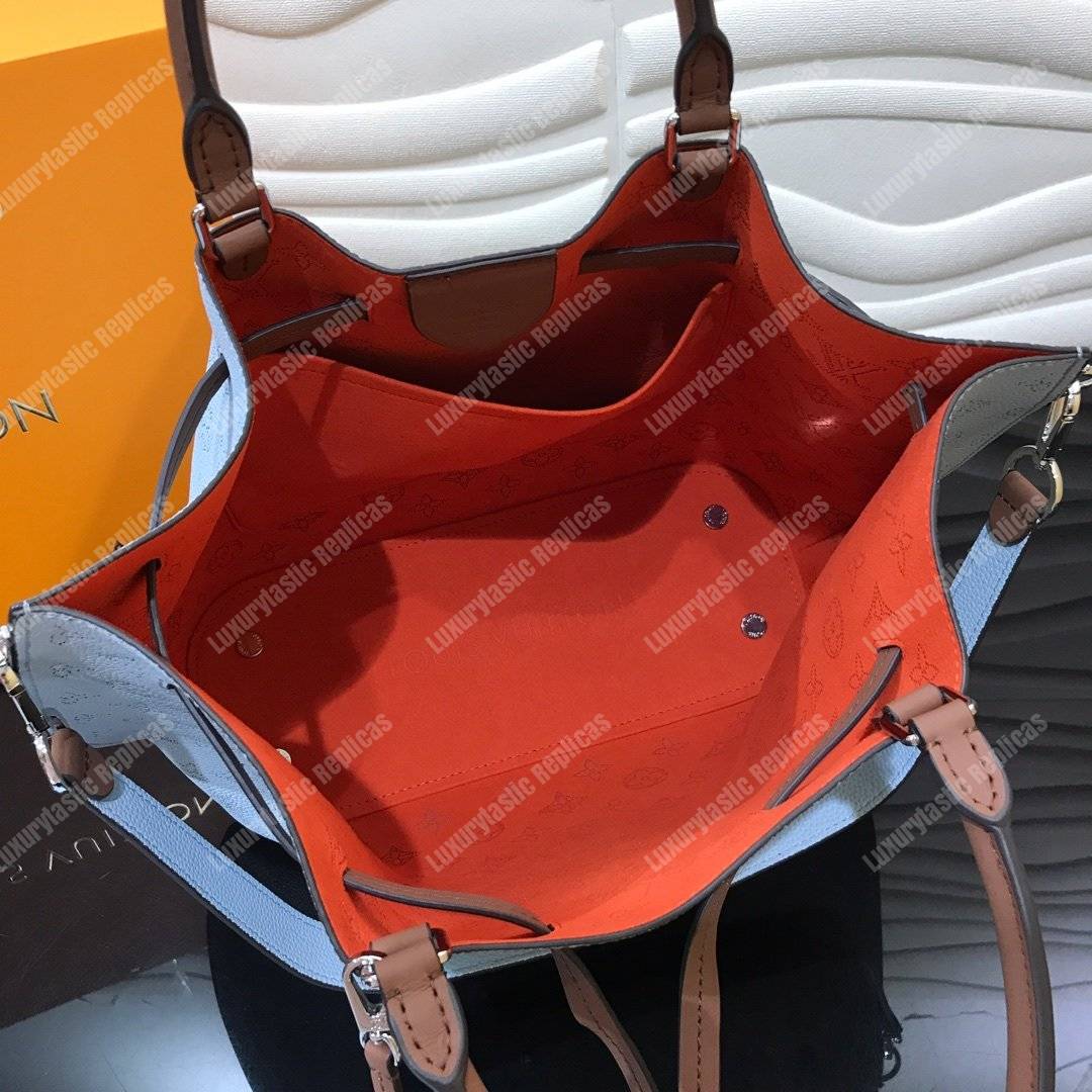 LV Girolata Handbag Mahina Bleu Horizon Pumpkin