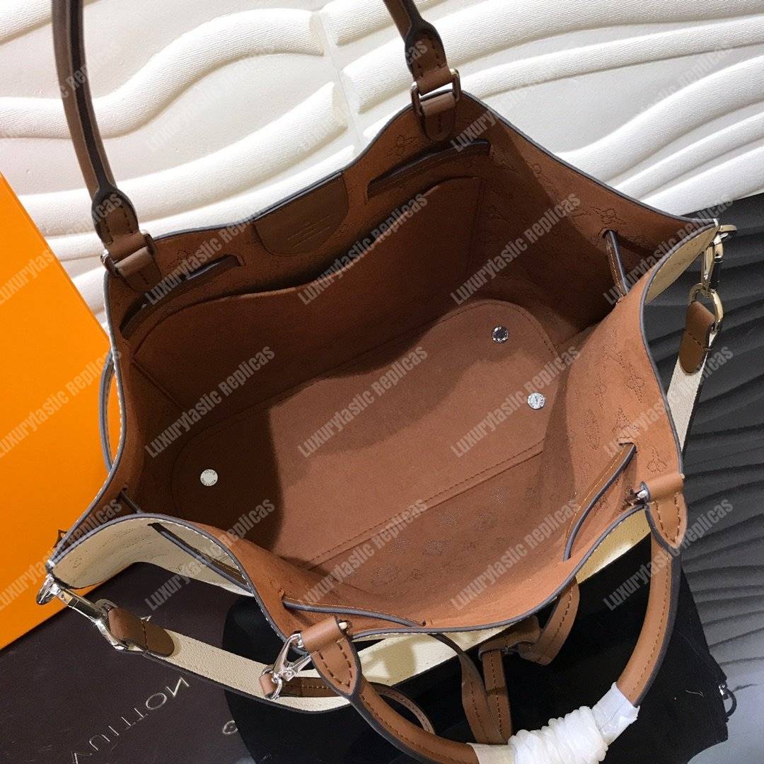 LV Girolata Handbag Mahina Creme
