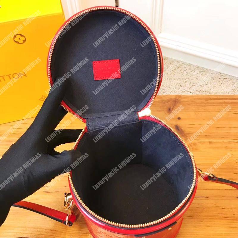 LV Cannes Monogram Vernis Rouge