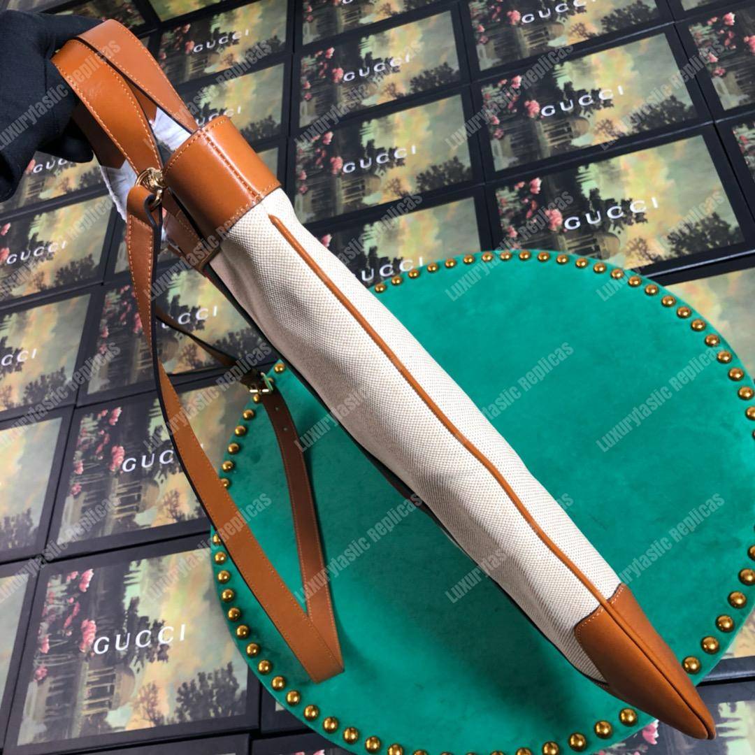 G*u*i large vintage canvas tote