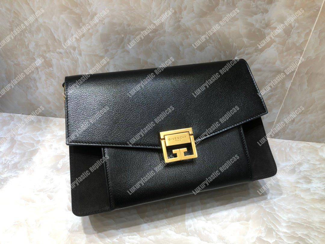 Givenchy Medium GV3 Bag In Leather And Suede Black