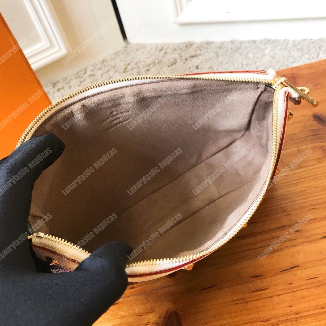 LV Pochette Accessories Monogram Multicolor Black Coated Canvas