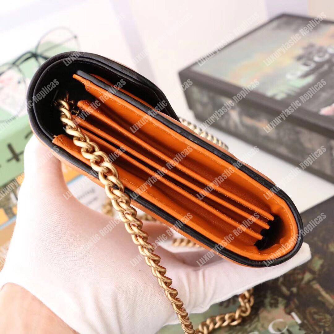 G*u*i gg marmont quilted shoulder bag cognac