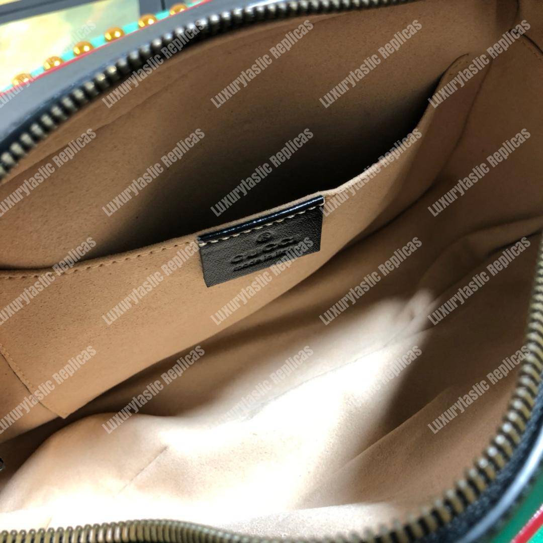 G*u*i gg marmont matelassé small shoulder bag black beige