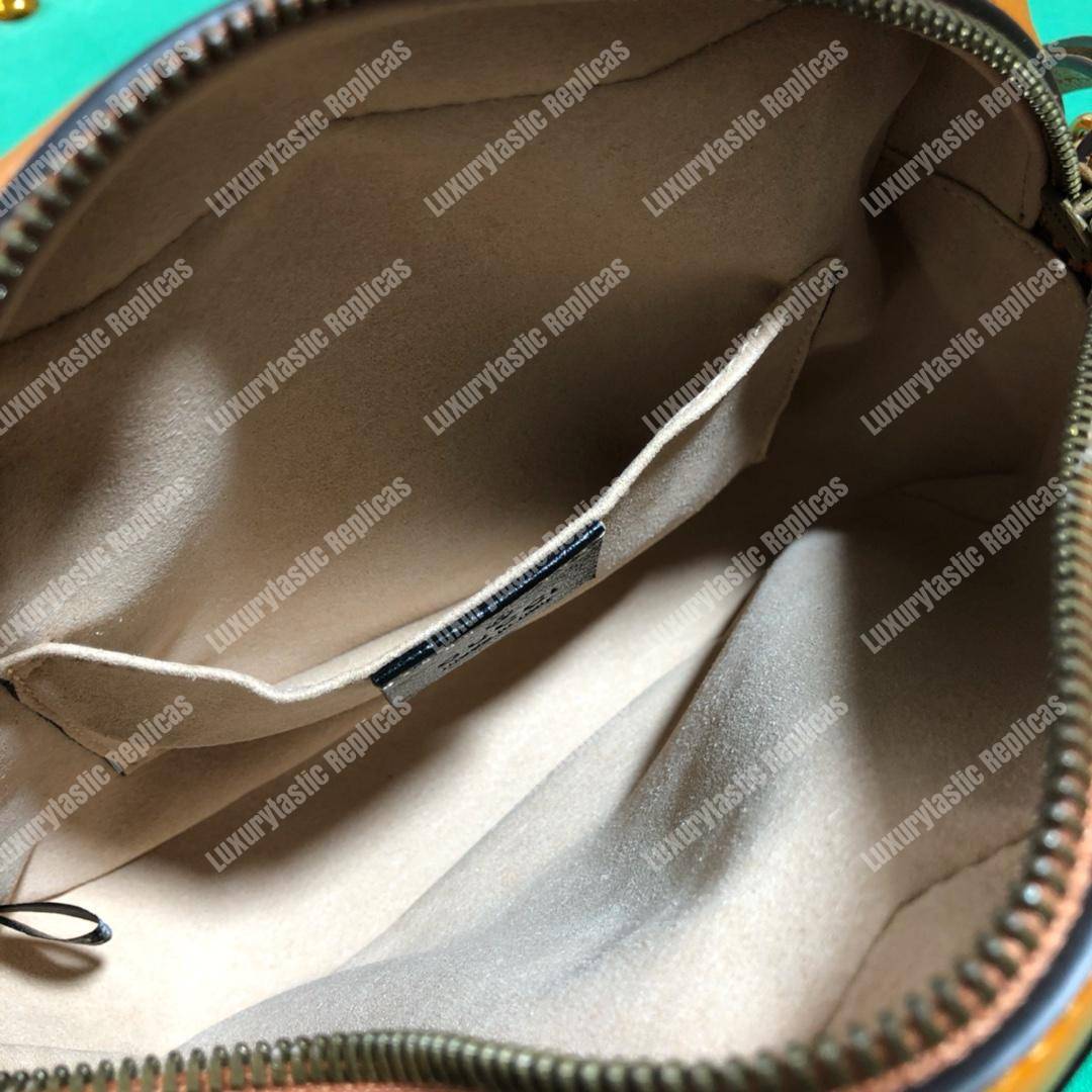 G*u*i gg marmont matelassé mini bag cognac