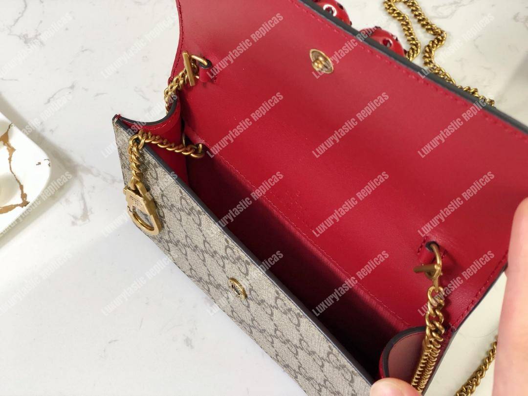 G*u*i gg sup*e mini bag with cherries