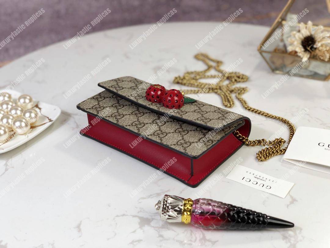G*u*i gg sup*e mini bag with cherries