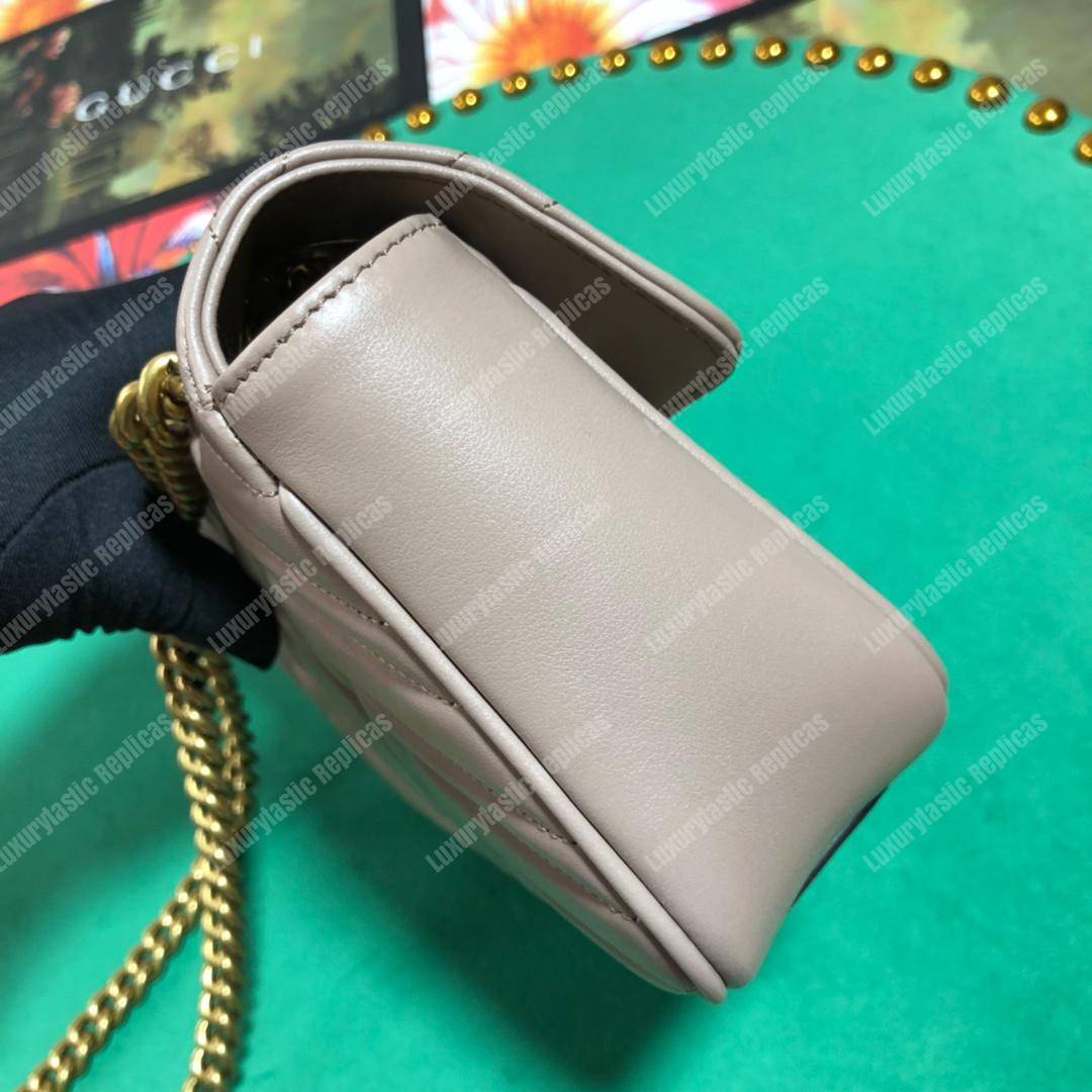 G*u*i gg marmont matelassé mini bag dusty pink