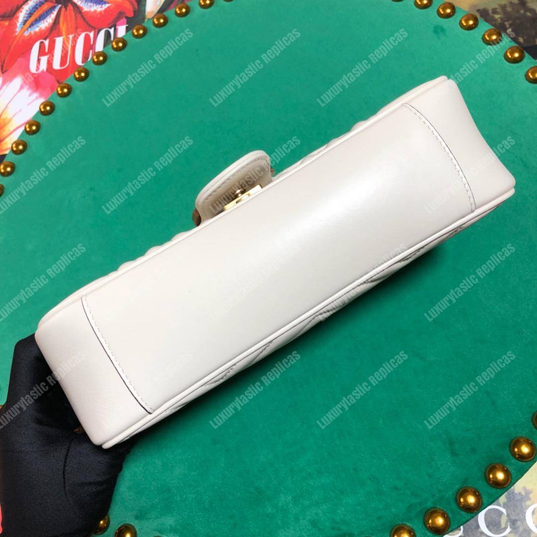 G*u*i gg marmont small shoulder bag white