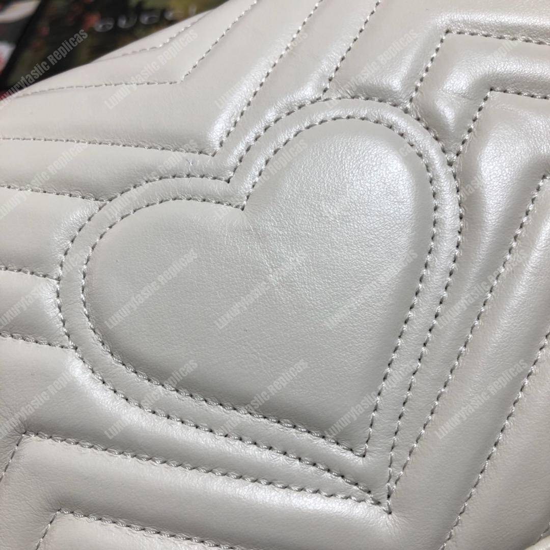 G*u*i gg marmont small shoulder bag white