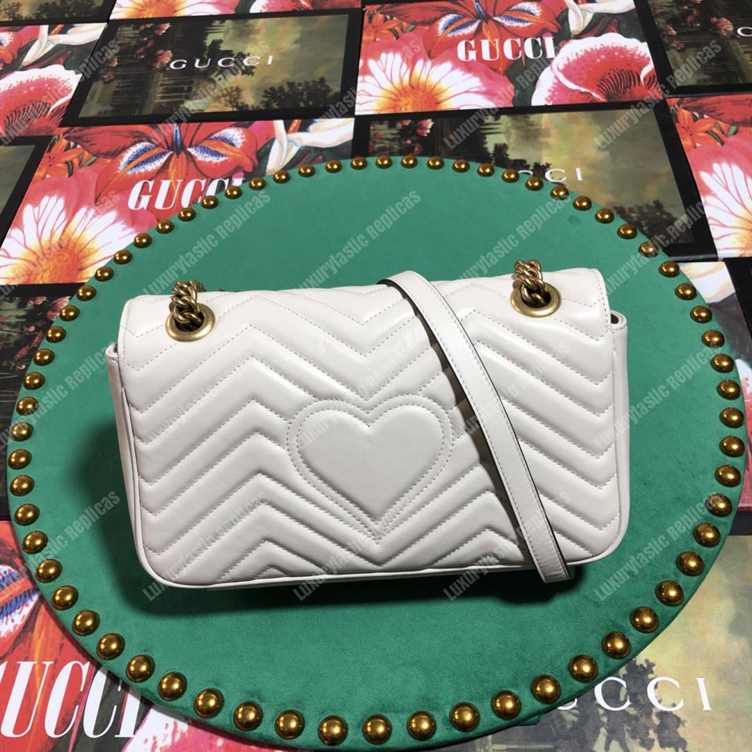 G*u*i gg marmont small shoulder bag white