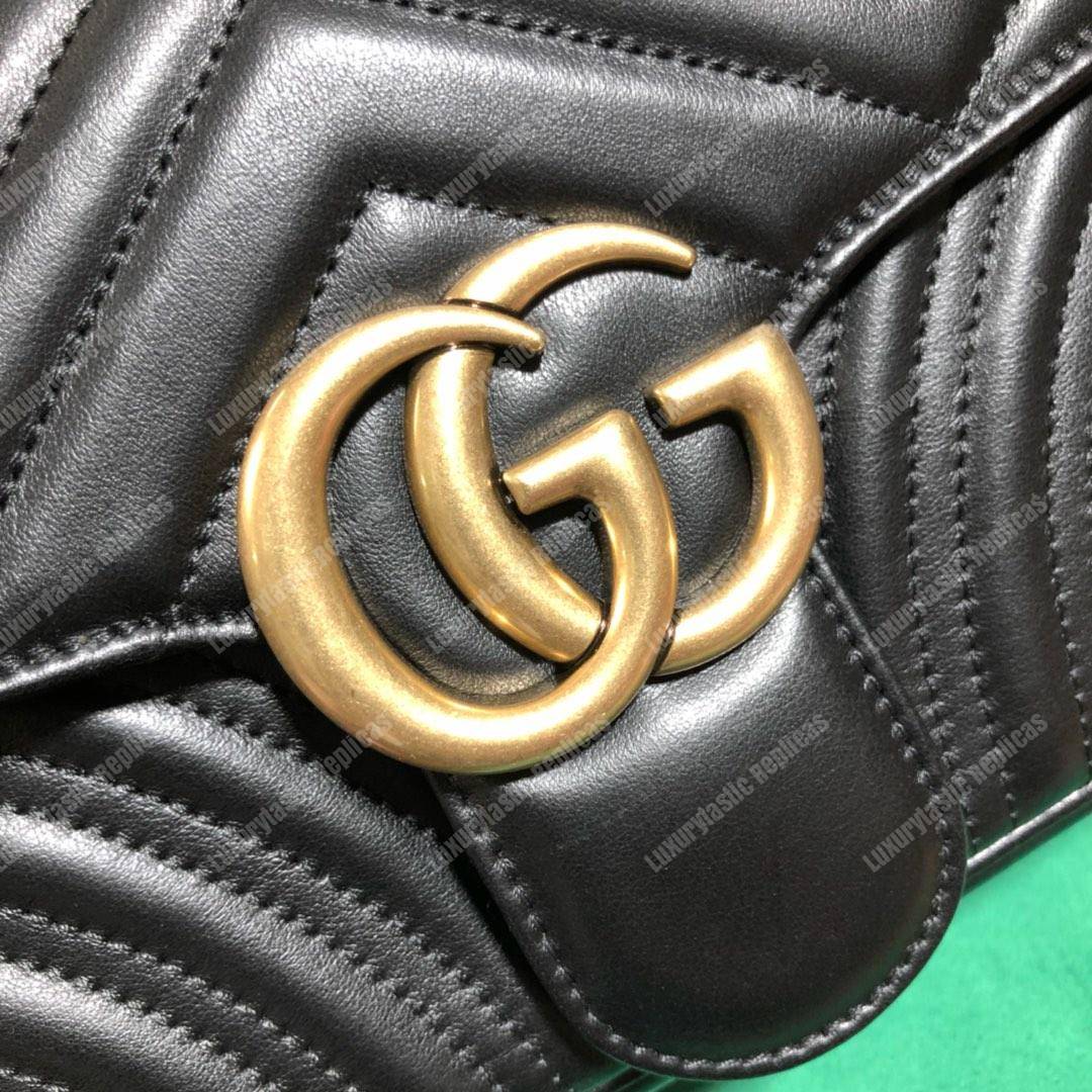 G*u*i gg marmont small shoulder bag black