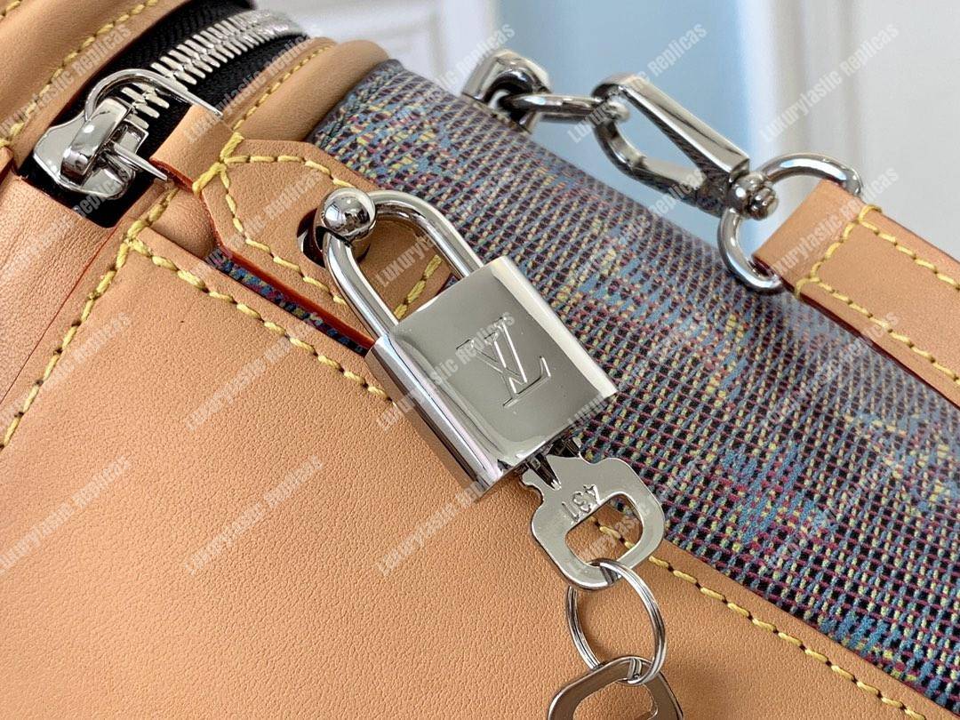 LV Cannes Monogram Pop Print Blue