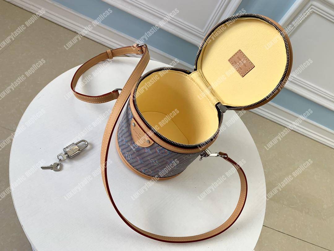 LV Cannes Monogram Pop Print Blue