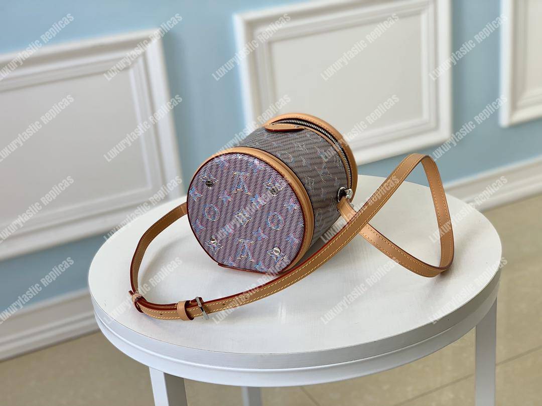 LV Cannes Monogram Pop Print Blue