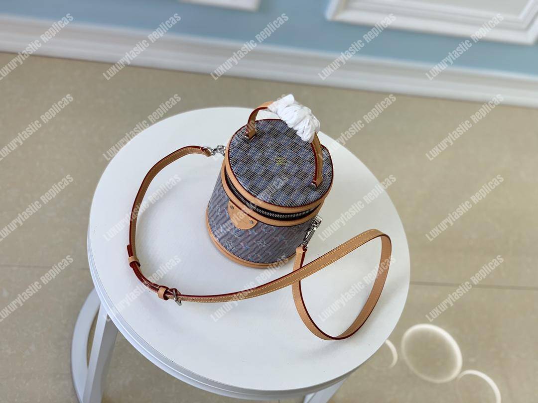 LV Cannes Monogram Pop Print Blue