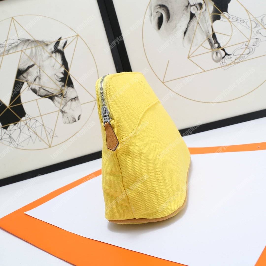 H**mes bolide travel case medium model yellow