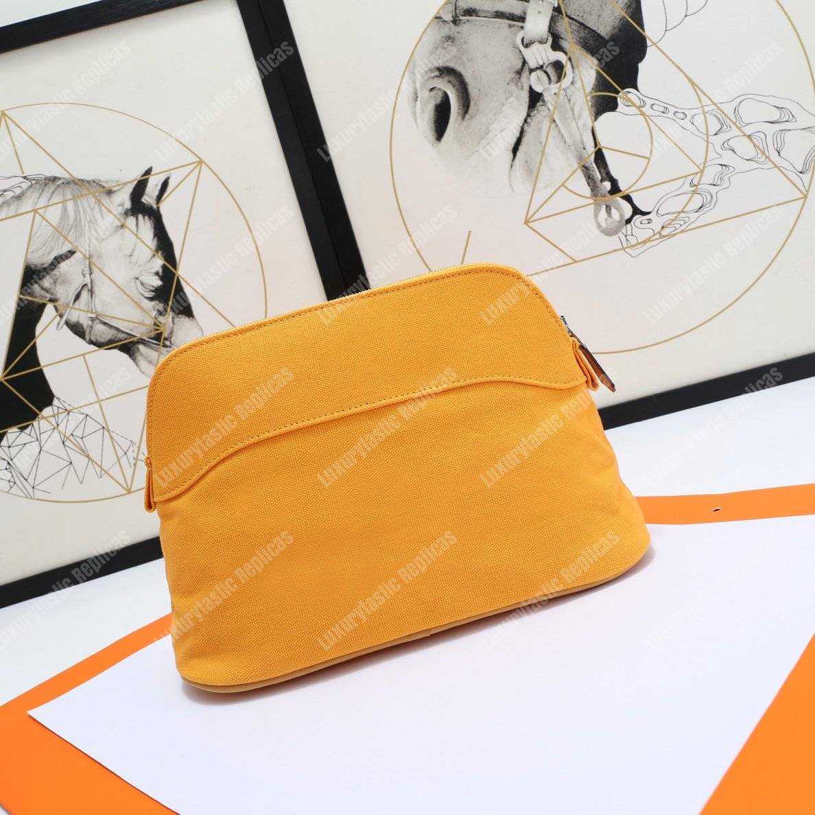 H**mes bolide travel case medium model light orange