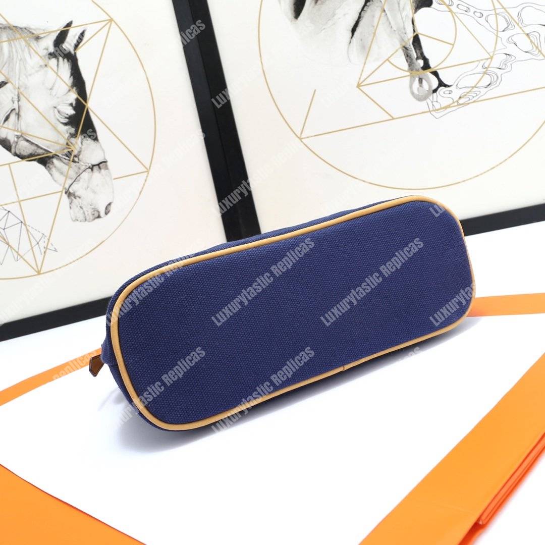H**mes bolide travel case medium model navy blue