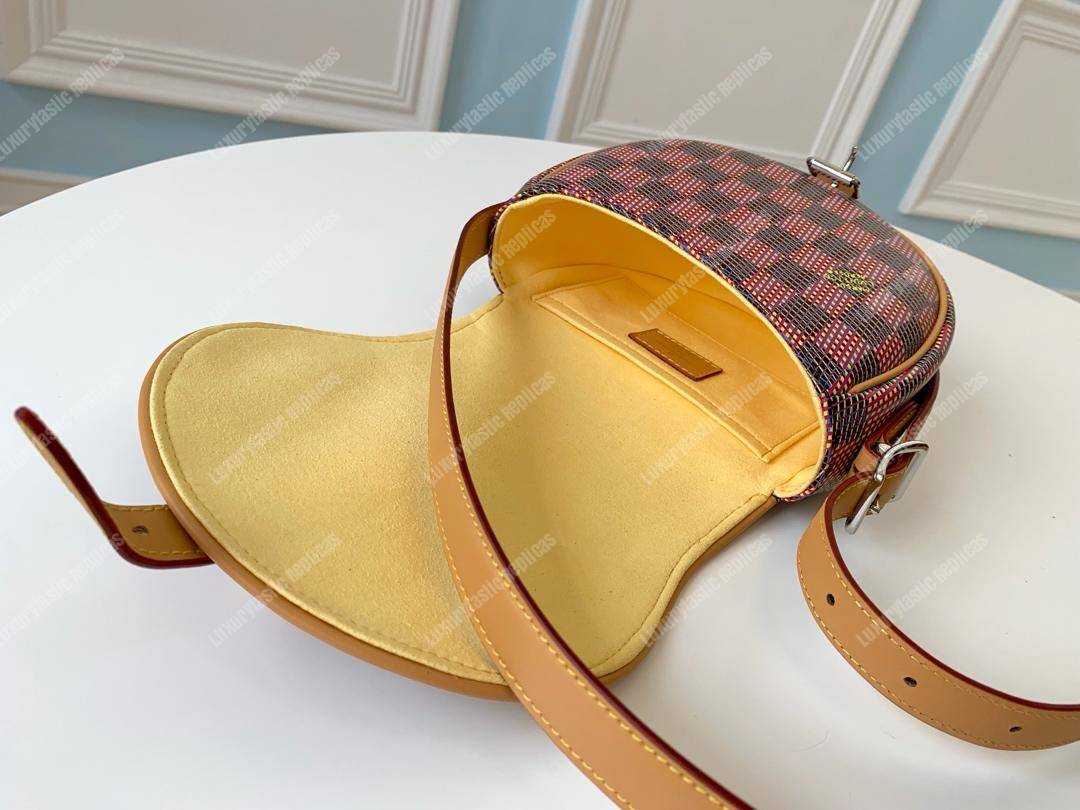 LV Tambourin Monogram LV Pop Print Pink