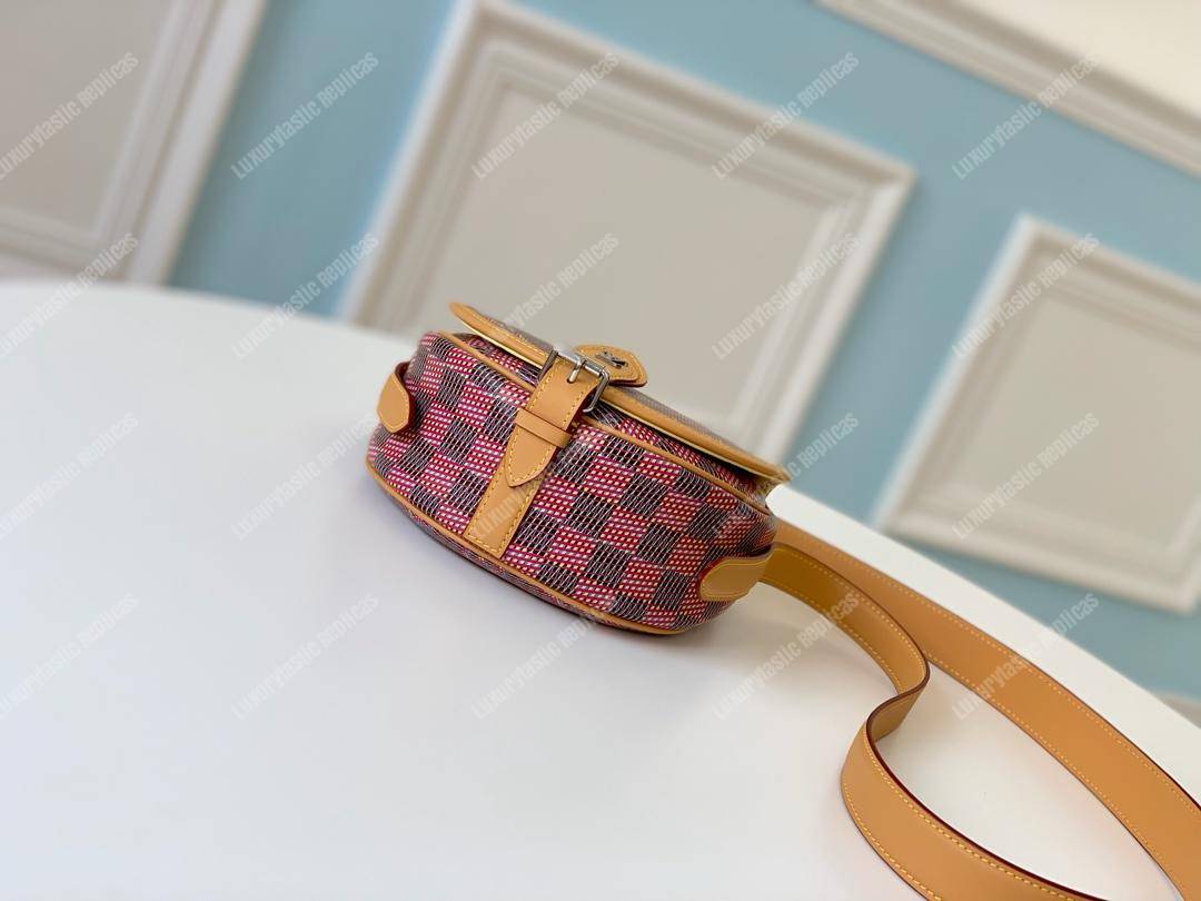 LV Tambourin Monogram LV Pop Print Pink