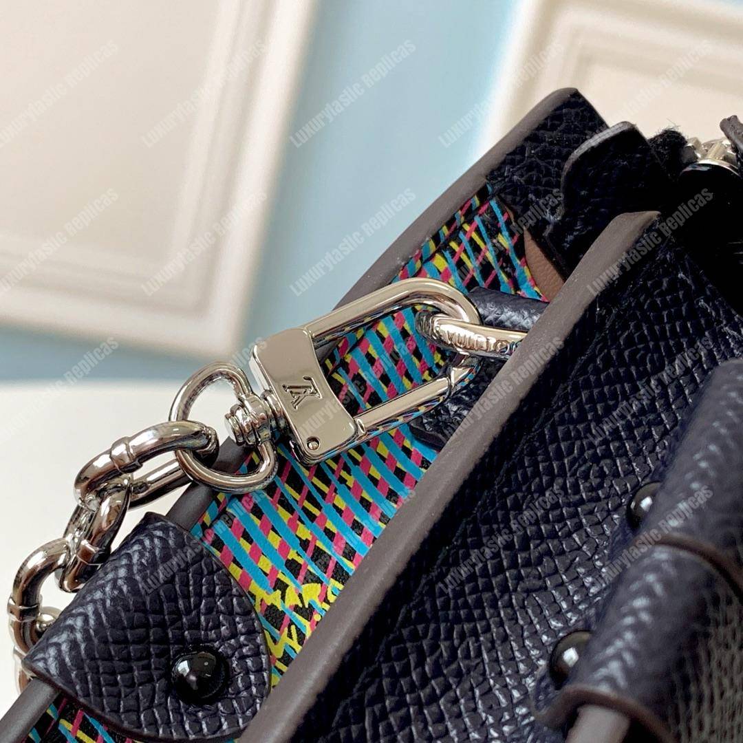 LV Trunk Clutch Blue Monogram