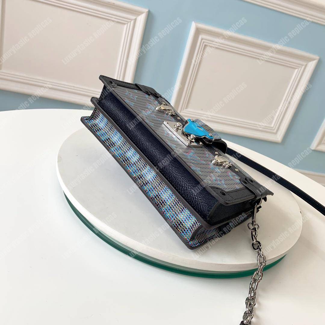 LV Trunk Clutch Blue Monogram