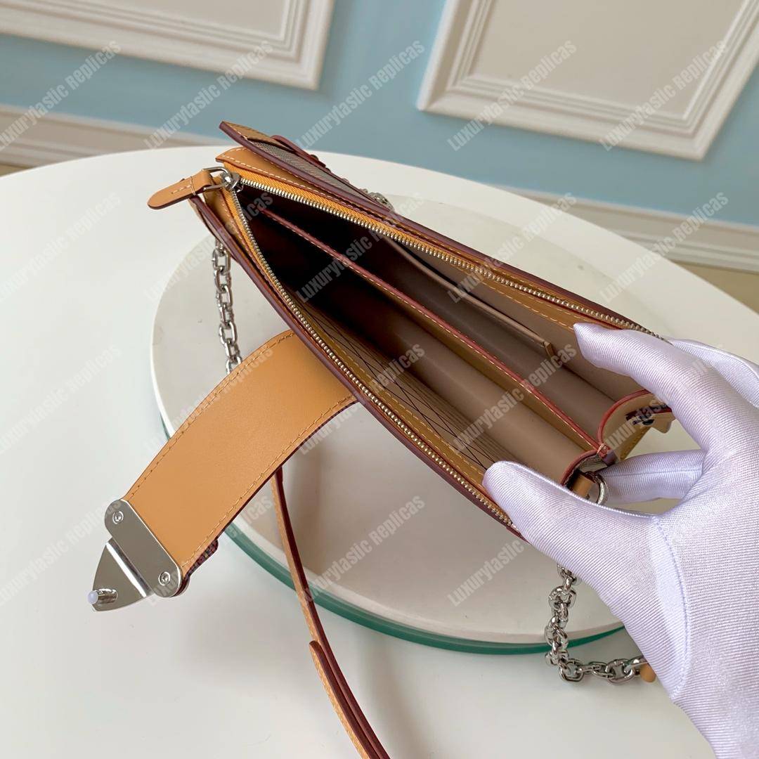 LV Trunk Clutch Pink Monogram