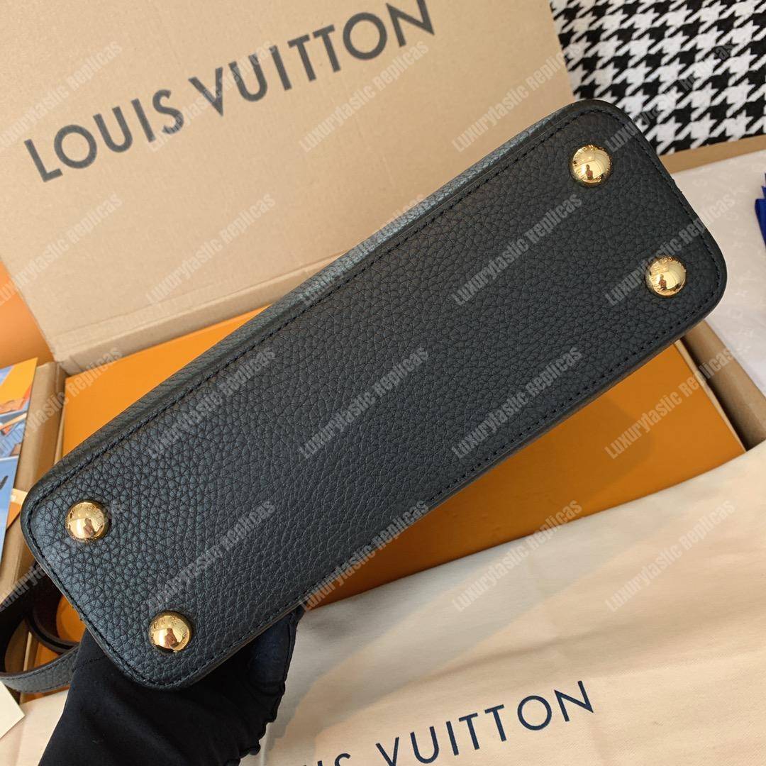 LV Capucines BB Taurillon Python Black