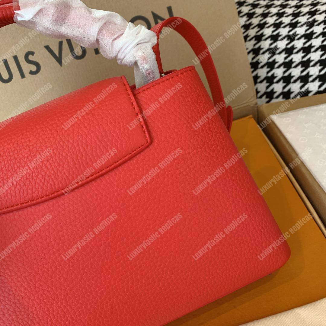 LV Capucines BB Taurillon Leather Bag Rubis