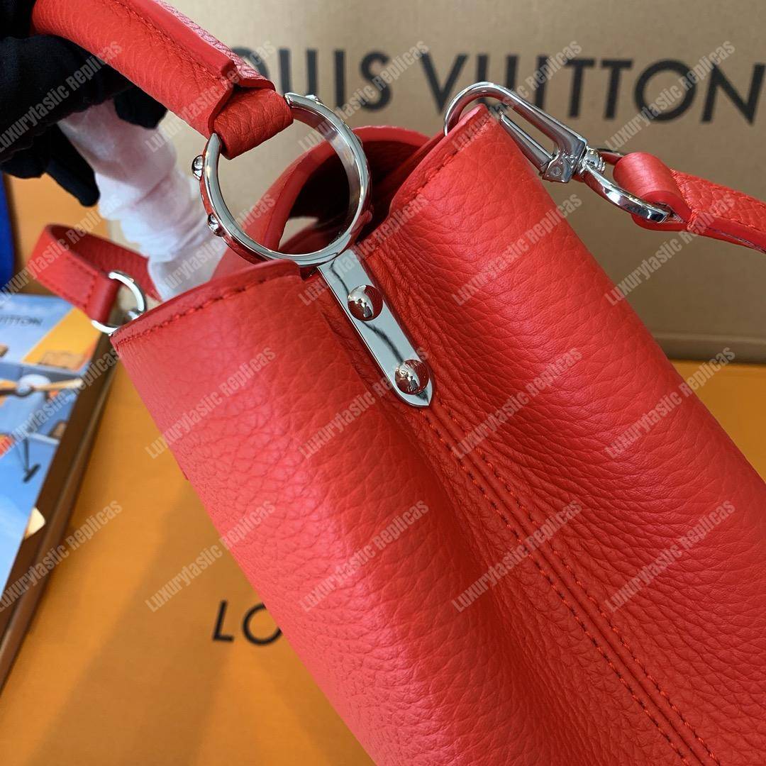 LV Capucines BB Taurillon Leather Bag Rubis